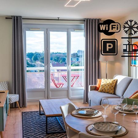 T2 De Standing Climatise Avec Parking Prive, Tram T2 T5, Hopitaux Est Apartman Bron Kültér fotó